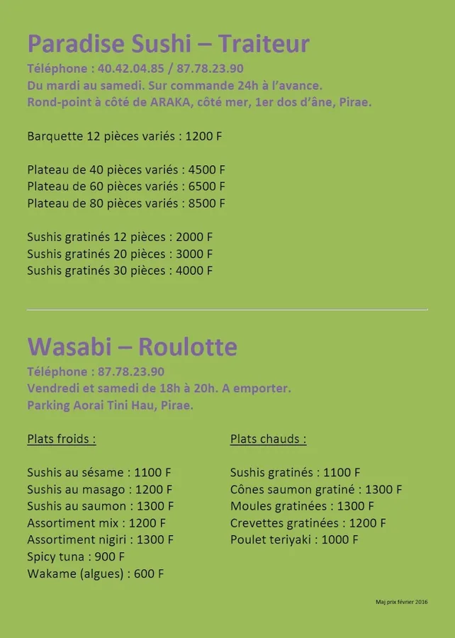 Roulotte Wasabi, frites maison